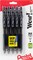 Pentel Wow! Retractable Medium Ballpoint Pens 5/Pkg-Black